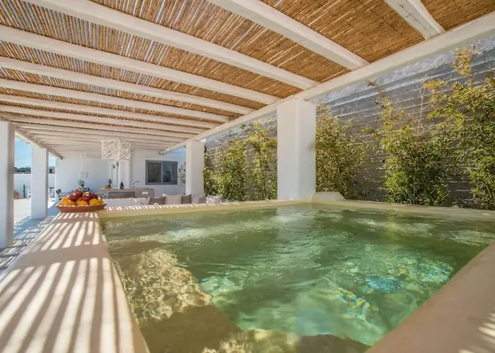 Sole, Pool, Jacuzzi, Seaview Villa Stelida (Naxos)